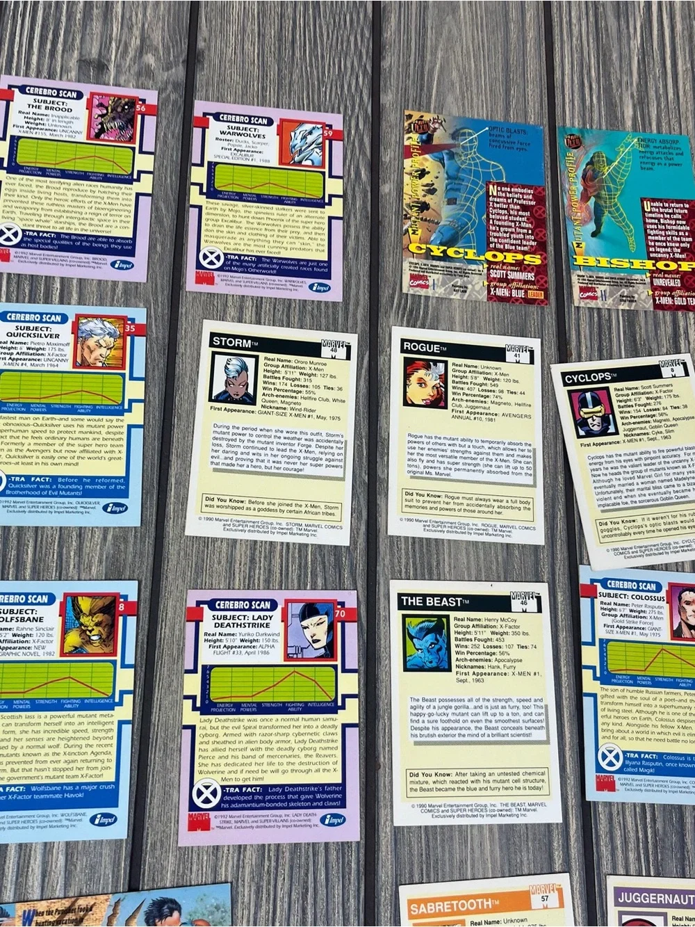 Super Hero and Villain Trading Cards
